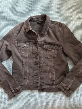 Vero Moda Charcoal Black Denim Trucker Jacket
